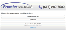 Tablet Screenshot of premierlimoboston.com